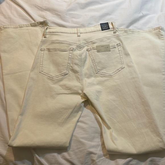 NWT Current Elliot High Rise Flare Cream Jeans in size 27 - Picture 6 of 8